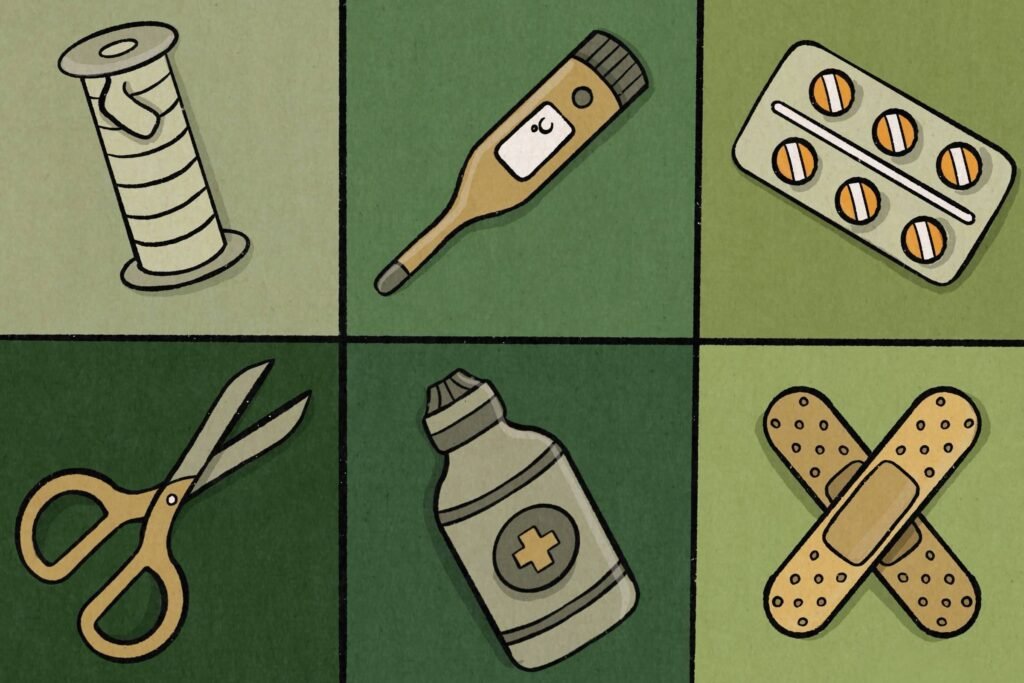 kit de primeiros socorros