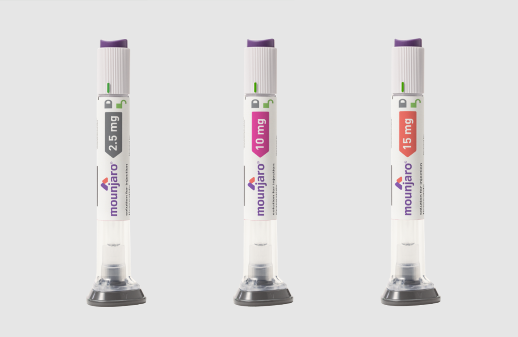 Caneta de Mounjaro usada para emagrecimento e controle do apetite