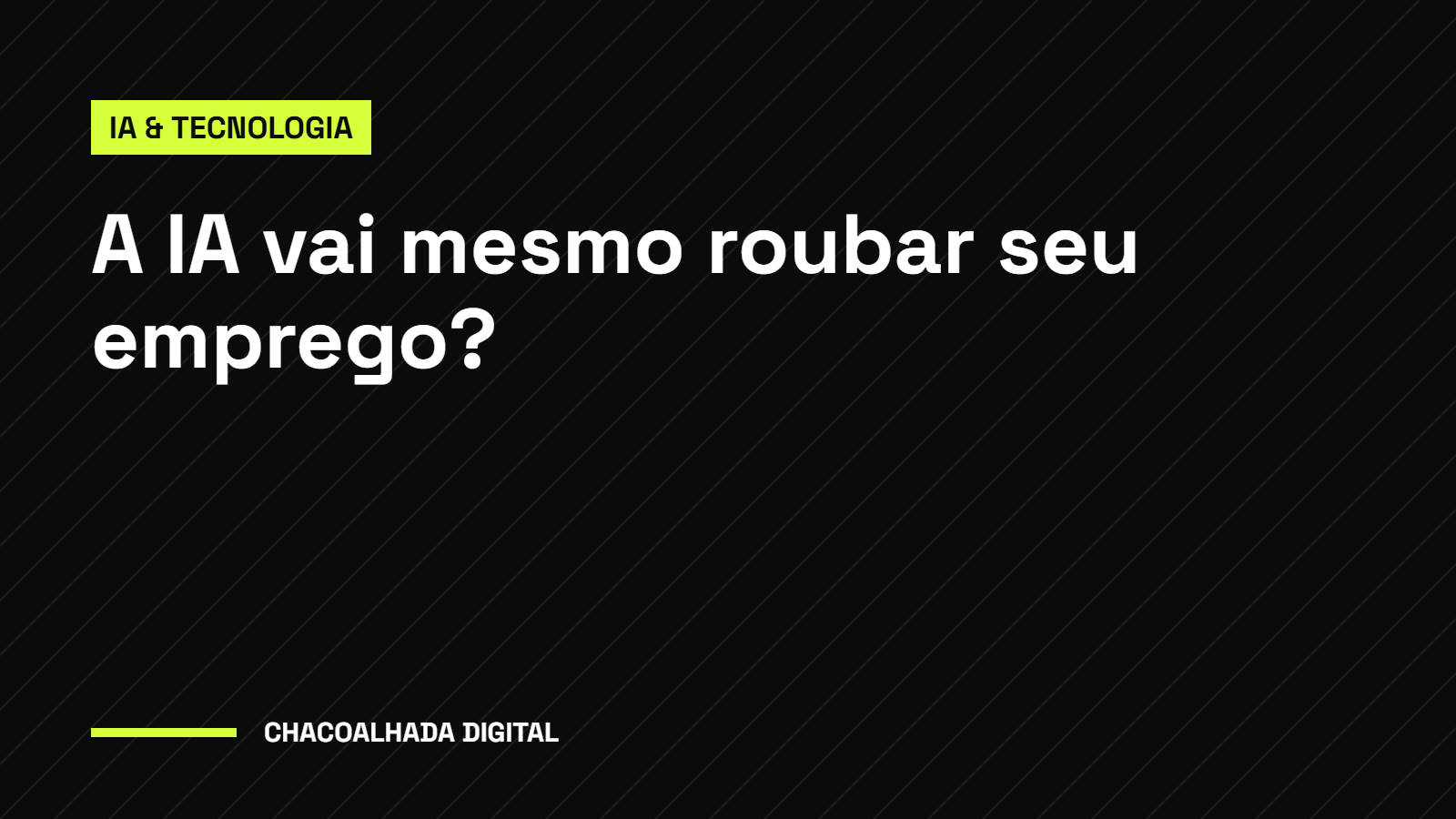 A IA Vai Mesmo Roubar Seu Emprego? Descubra a Verdade Agora